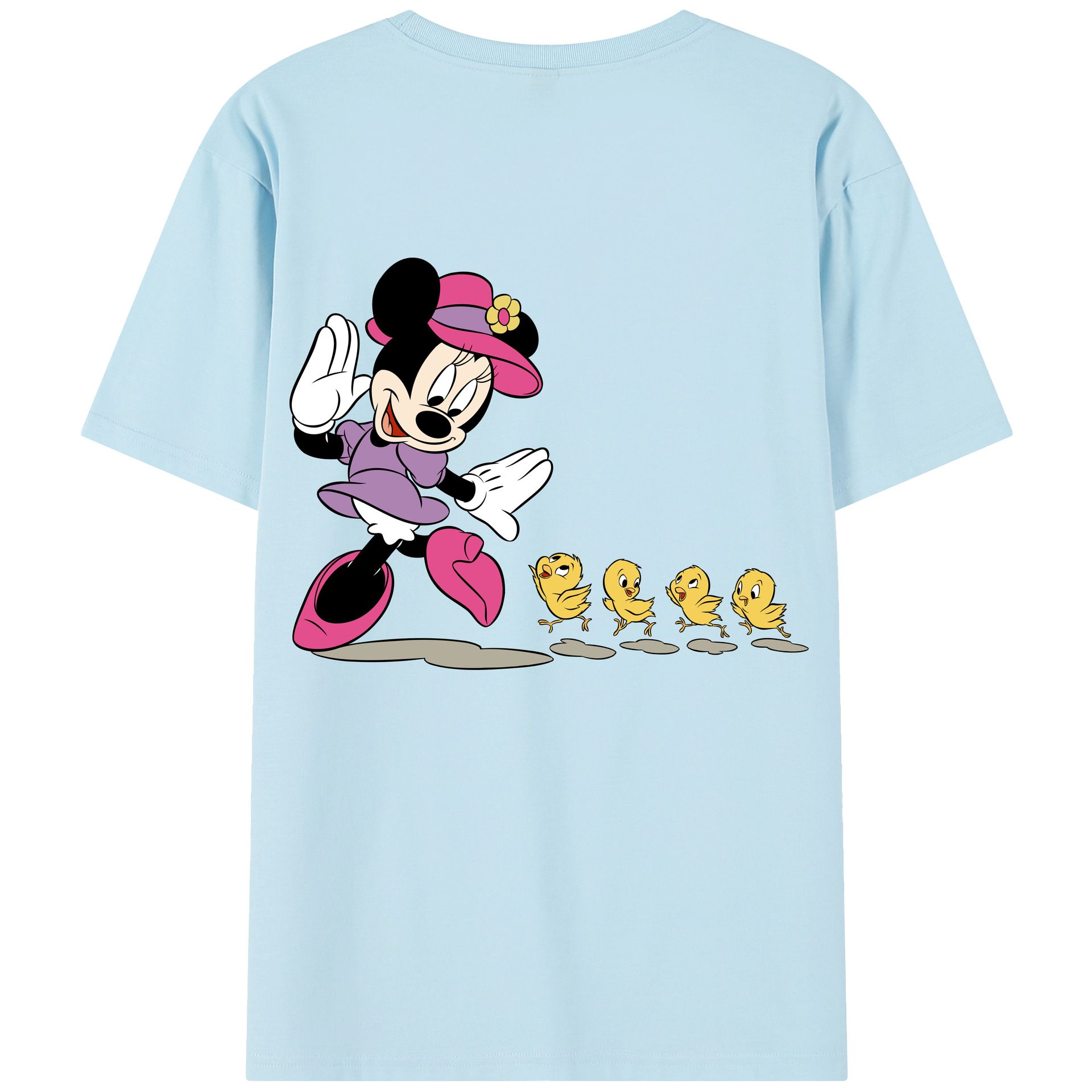（画像用） ミッキーマウス Mickey Mouse 綿100％半袖Tシャツ（背面プリント）
